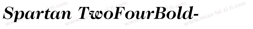 Spartan TwoFourBold字体转换